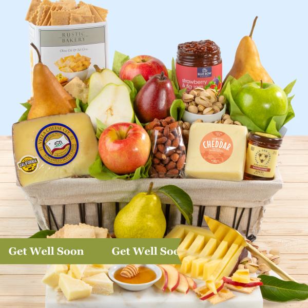 AA4016G, Get Well Soon California Farmstead Fruit Gift Basket